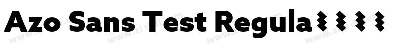 Azo Sans Test Regula字体转换